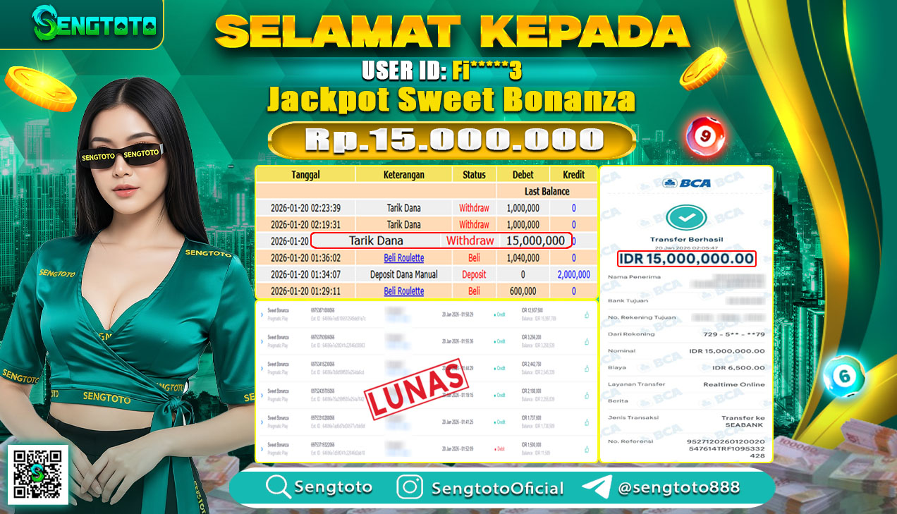 BUKTI PEMBAYARAN SLOT SWEET BONANZA