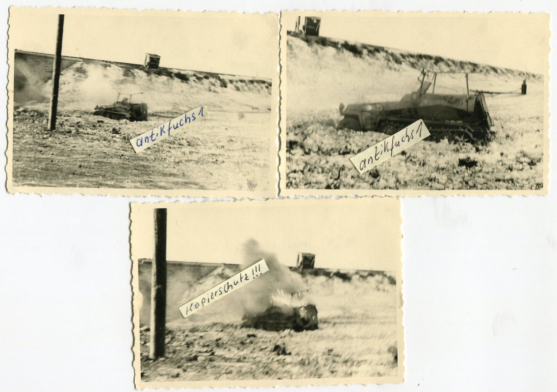 eingefrorener SPW-Schützen-Panzer wird gesprengt