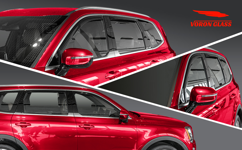 Set Of IN-Channel Window Visors Sun Rain Guard Fit Ford Escape 2013 2014-2019 - Foto 11