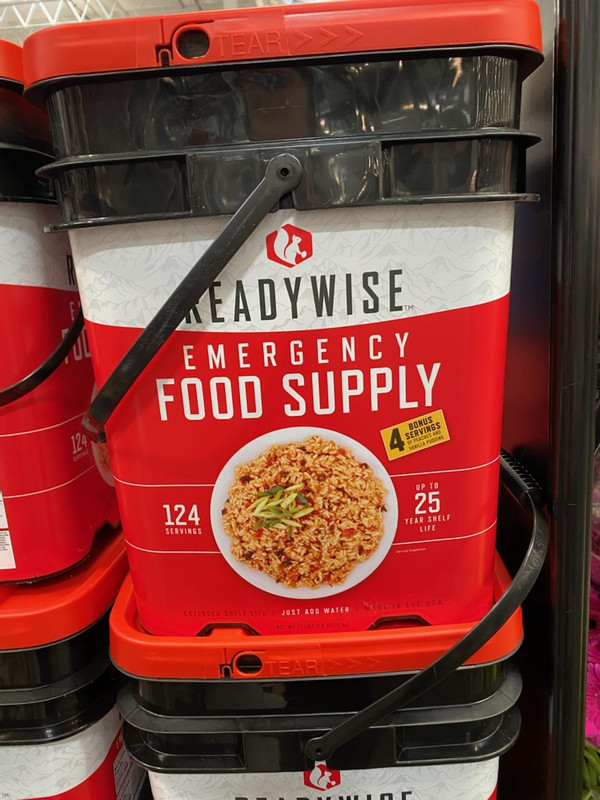 Readywise food in costco today.