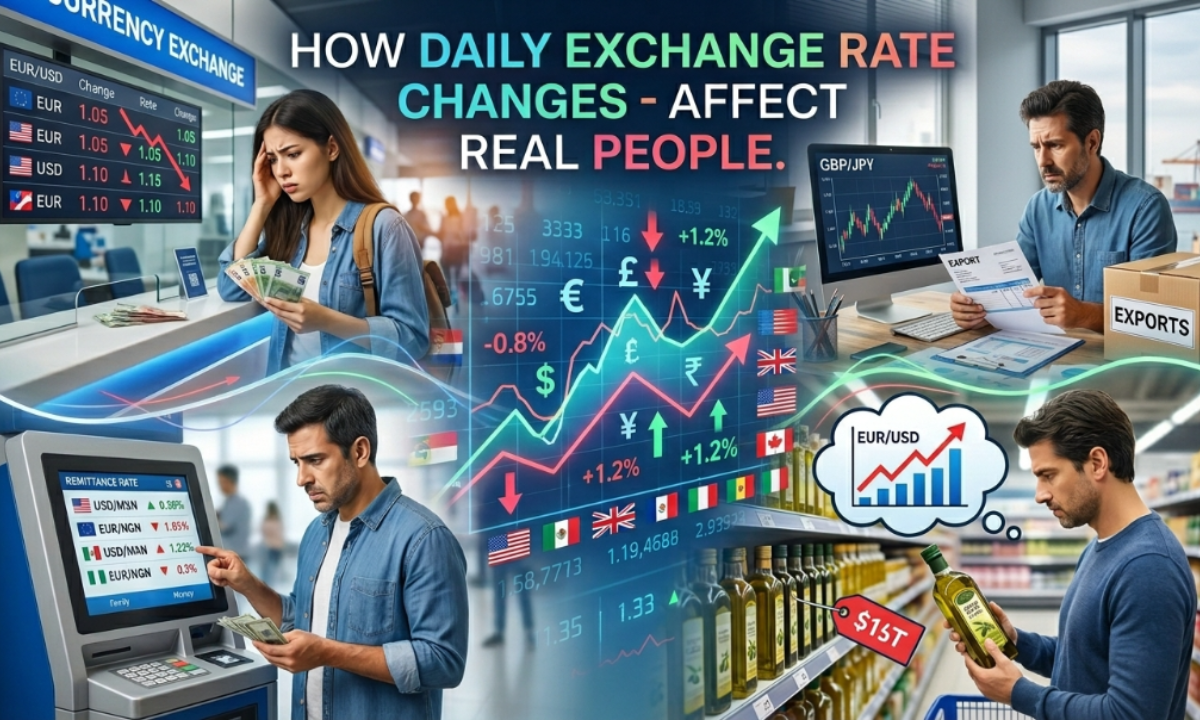 How daily exchange rate changes affect real people