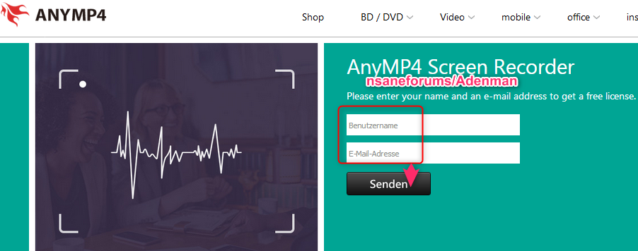 anymp4 screen recorder kostenlos