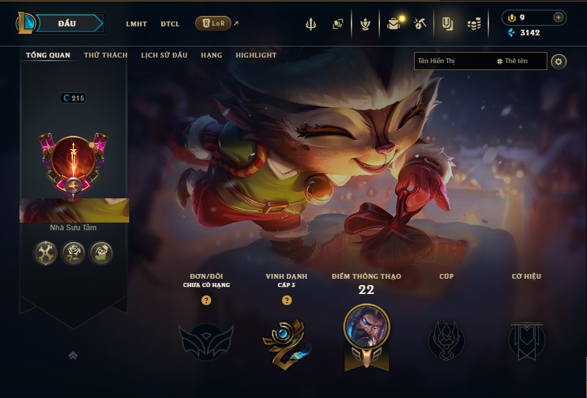 Acc LMHT # - Không Khung