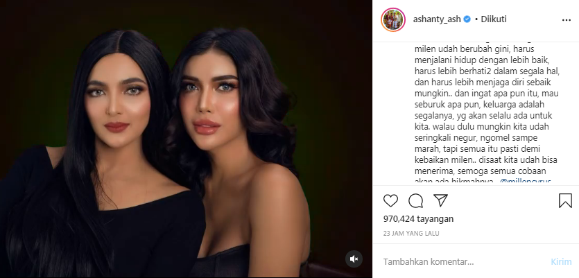 Ashanty dan Millen Cyrus foto bersama