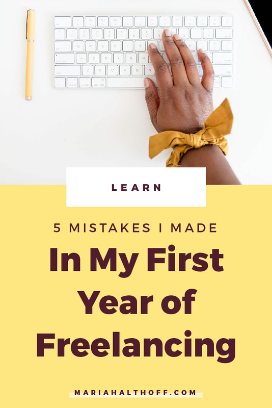 When I first started freelancing, I didn’t have a lot or resources or anyone I could ask for help. Looking back, there are so many things I would have done differently. So today I’m sharing the top five mistakes I made in my first year freelancing — and how you can learn from them!