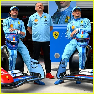 charles-leclerc-carlos-sainz-show-off-new-blue-ferrari-race-suits-and-cars