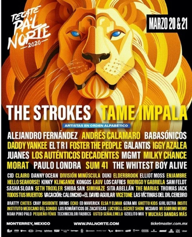 Tecate Pa’l Norte 2021: Así estarán distribuidas las bandas por día