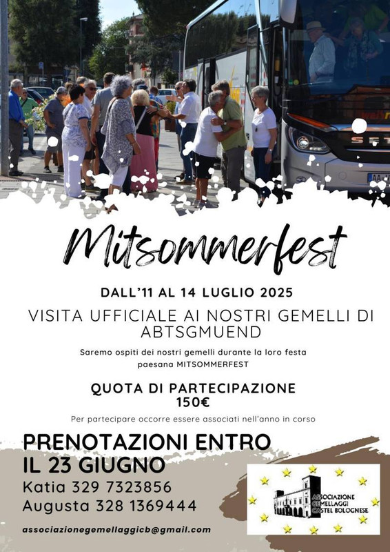 Gemellaggio in Festa: Castel Bolognese ad Abtsgmünd per il Mitsommerfest