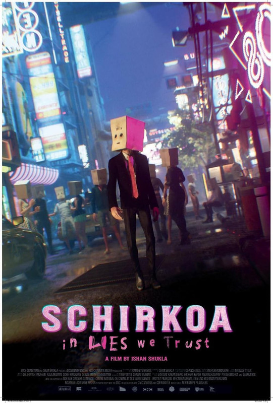 Schirkoa: In Lies We Trust (2024) animated movie poster for the sci-fi drama