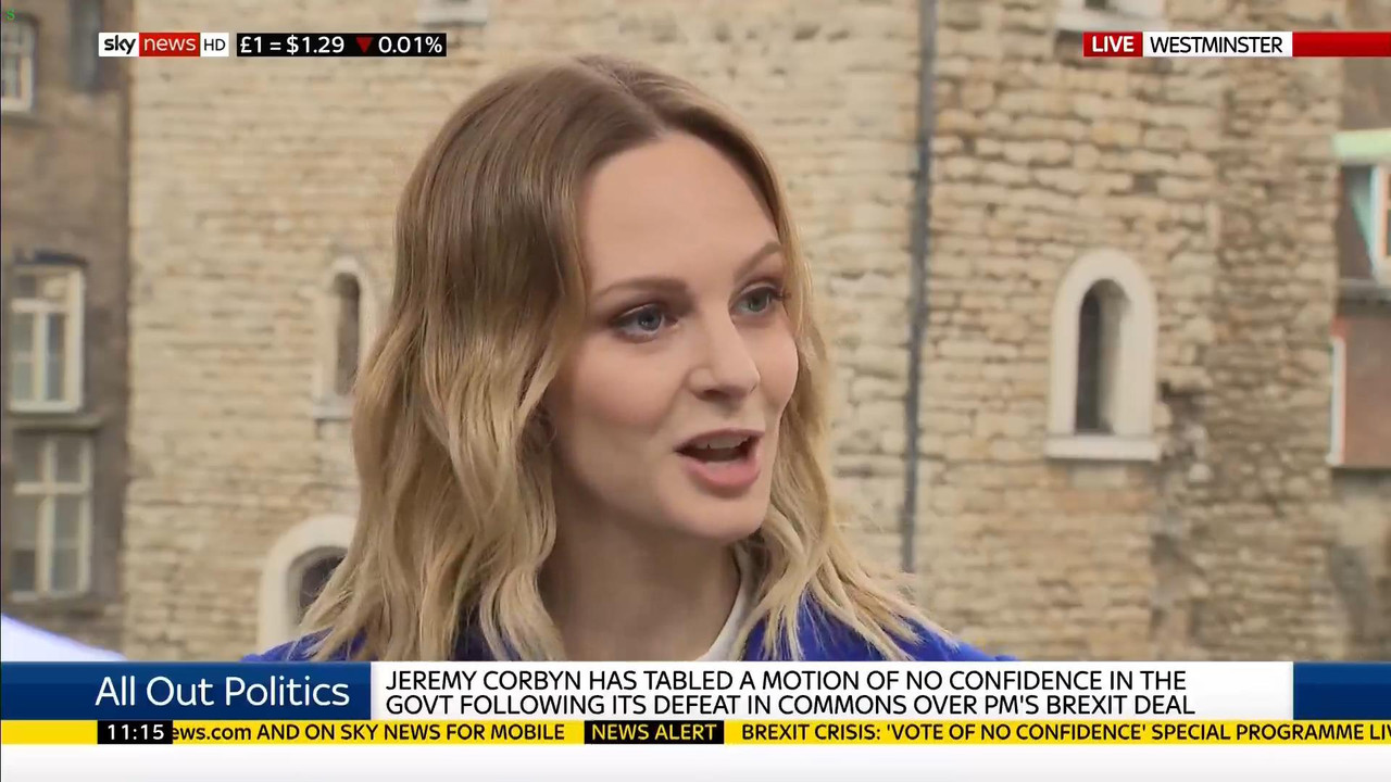16 January - 11.00.00 - Sky News. Colin Brazier and Jayne Secker