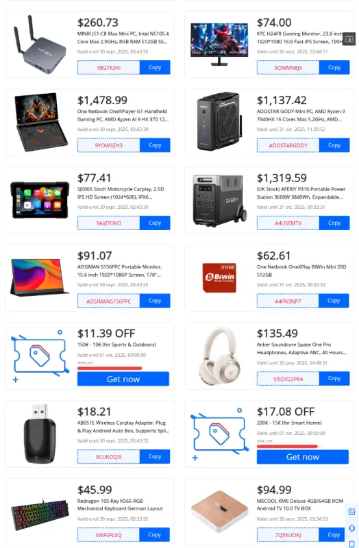 geekbuying coupon Promo codes app