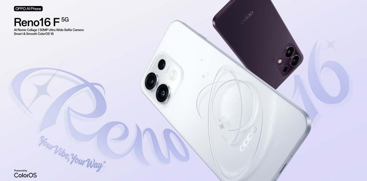 OPPO Reno16 F 5G Hero Banner