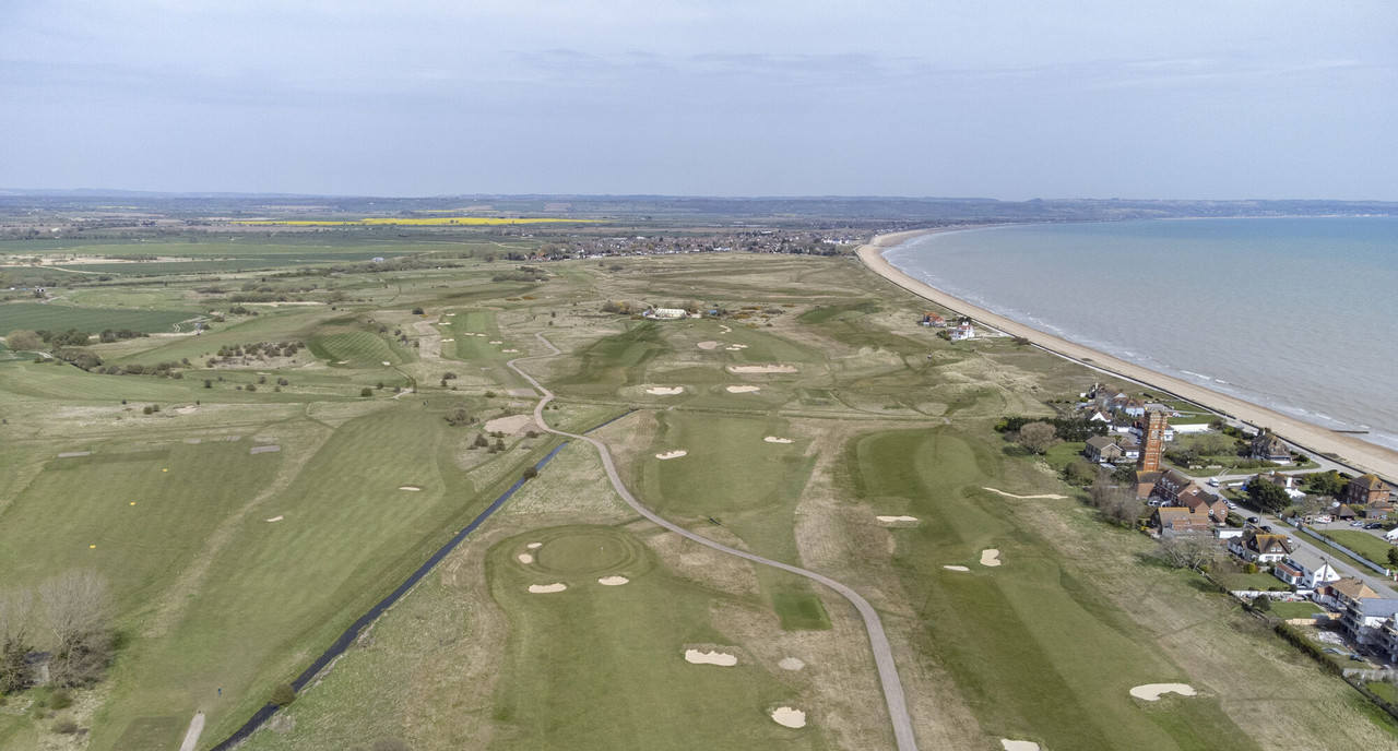 View across the fairways at Littlestone Golf Club