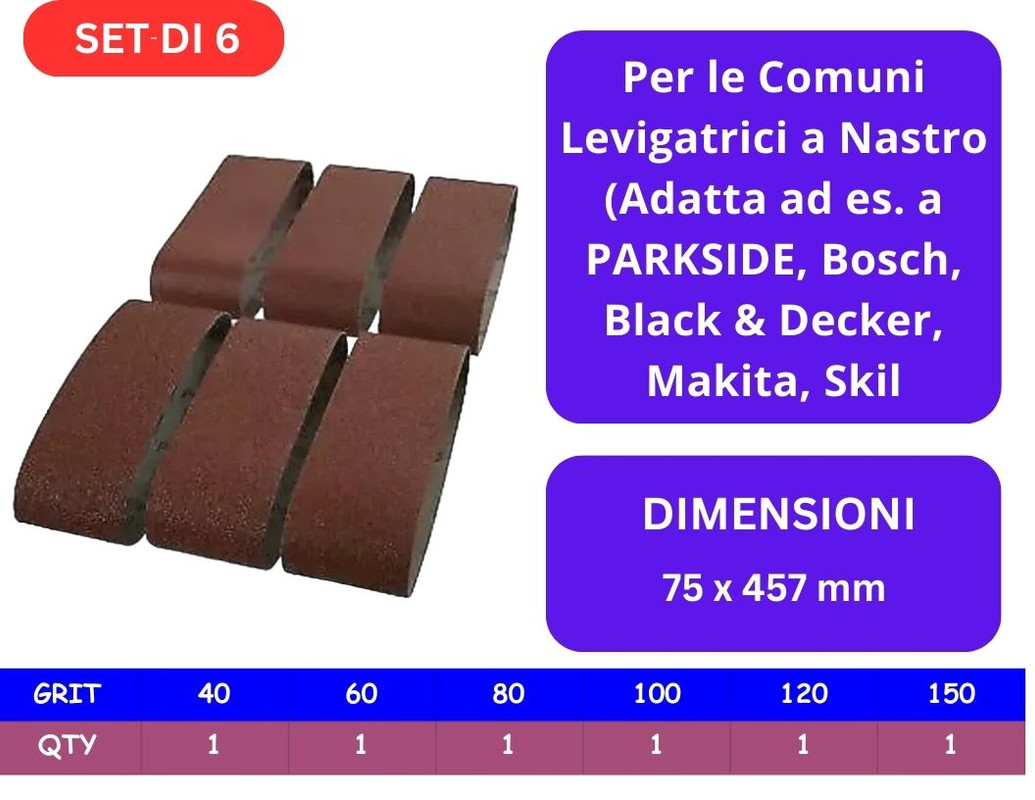 93 X 190 Mm Gancio/anello 1/3 Fogli Abrasivi Levigatrice Carta - Foto 7