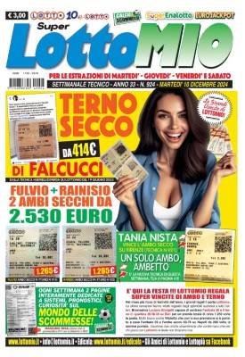 Lottomio di Martedi N.924 - 10 Dicembre 2024