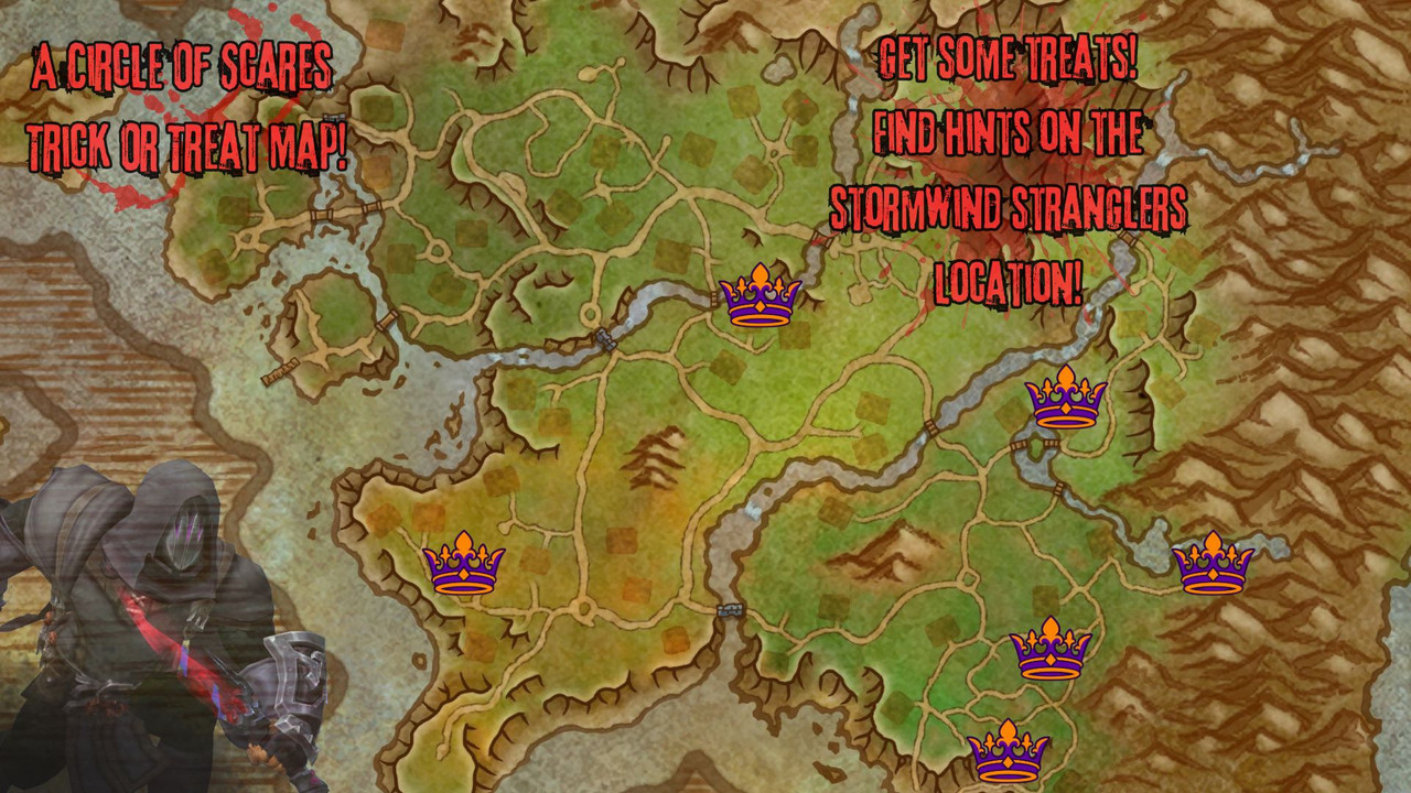 Circle Of Screams Trick Or Treat Map