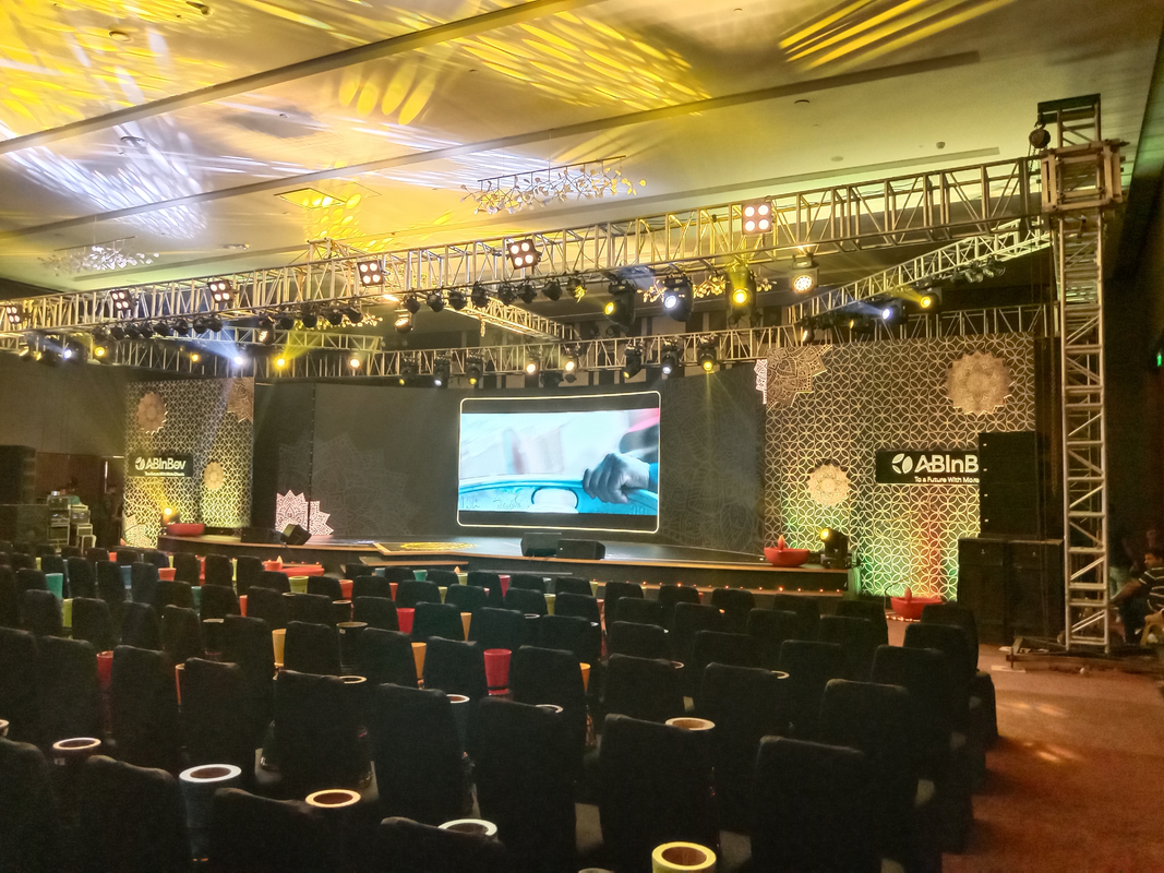 Corporate event setup