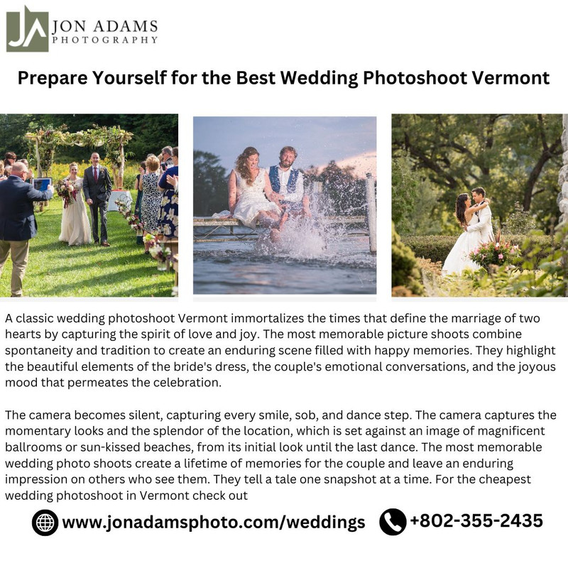 Prepare Yourself for the Best Wedding Photoshoot Vermont
