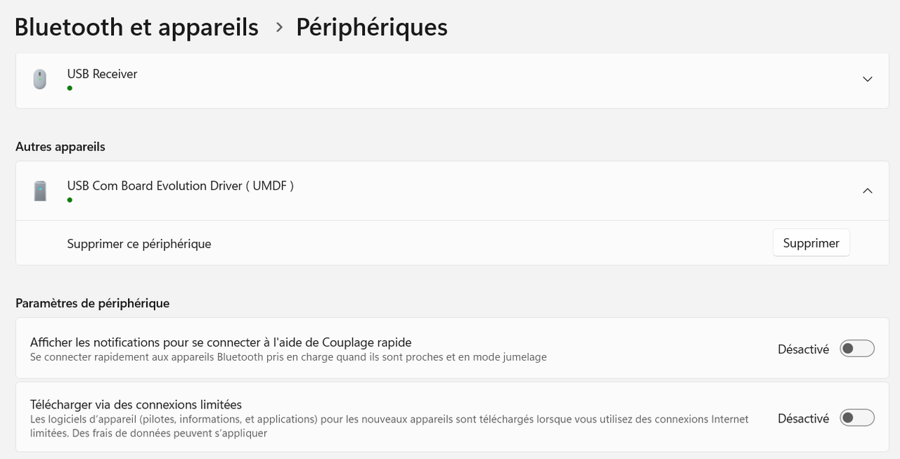 port USB 9.XX native