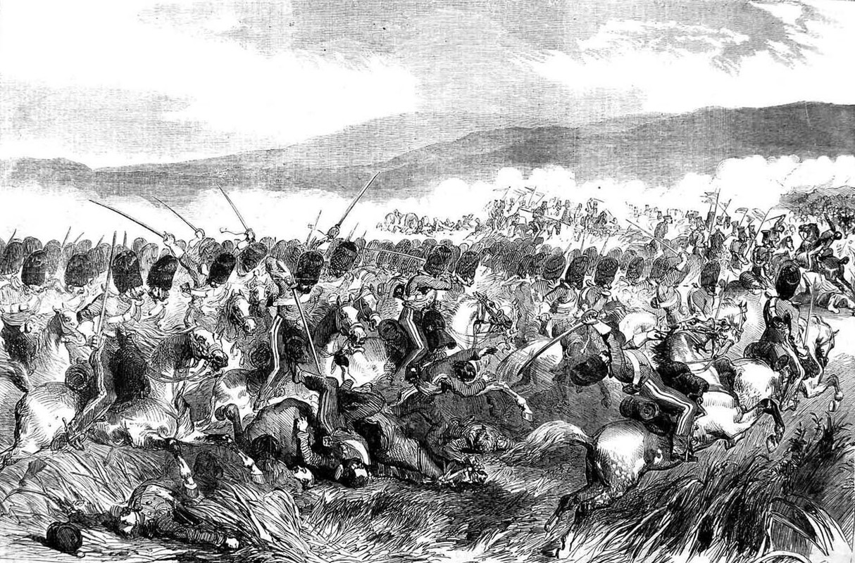 Crimea,Balaclava,Brigada pesada,Scots Greys,la accion en Balaclava- carga de los Scots