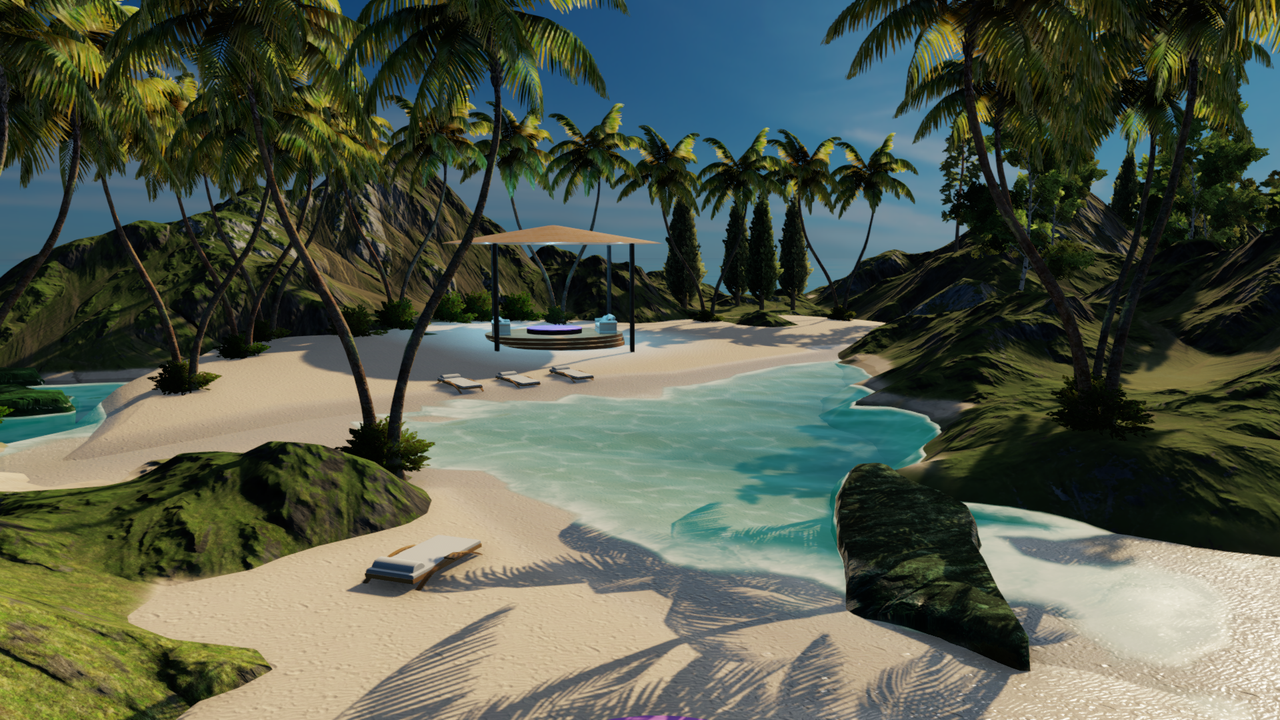 New tropical island (full deco layout 2) - World Editor - 3DXChat