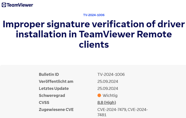 TeamViewer-Schwachstelle