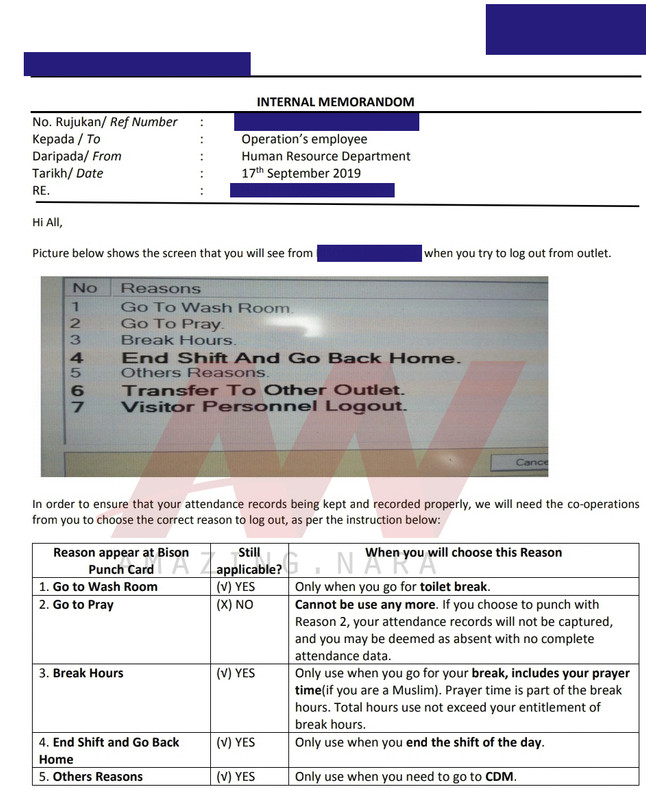 notis dari hr
