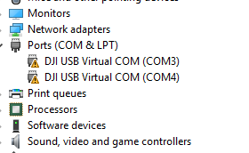 dji com port