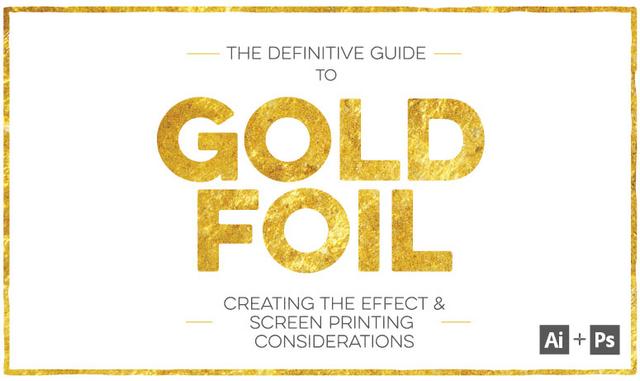 Photoshop & Illustrator Techniques Add Gold Foil Texture to Your Artwork Photoshop & Illustrator Techniques Add Gold Foil Texture to Your Artwork