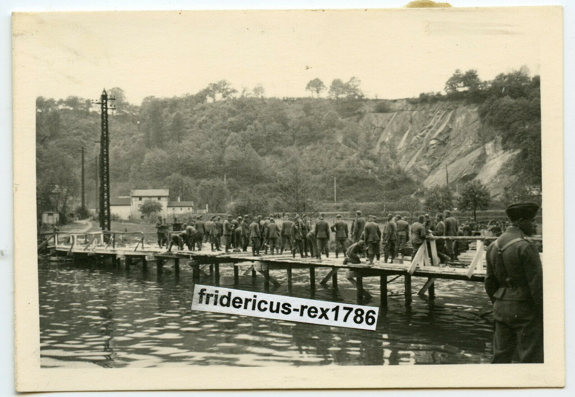 Belgien 1940 Übergang bei Poulseur Vormarsch HKL Flussüberquerung2