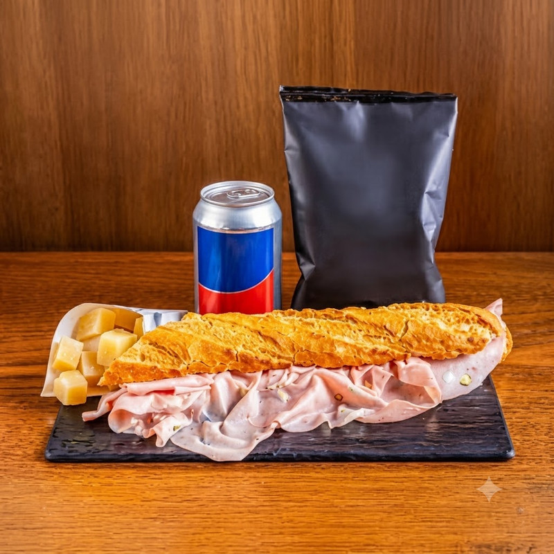 Combo Bocadillo De Mortadela Y Cerveza