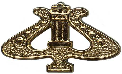 Эмблема на тулью фуражки военных музыкантов ВС р