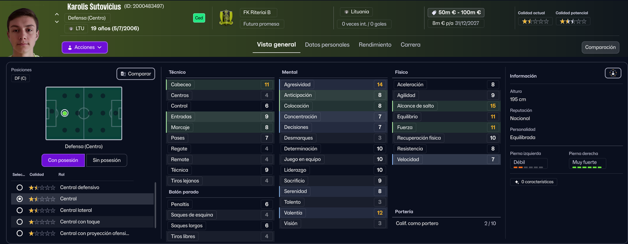 Karolis Sutovicius DFC B 2026