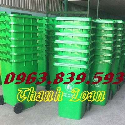 Thùng rác nhựa 240 lít giá rẻ, thùng rác công cộng 240L, thùng rác ngoài trời./ LH 0963.839.593 Thanh Loan