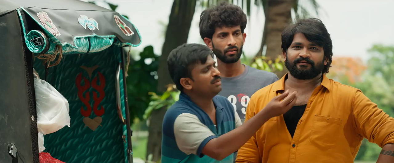 Raju Gari Ammayi Naidu Gari Abbayi 2024 WebRip [Telugu] 480p, 720p ESub Screenshot