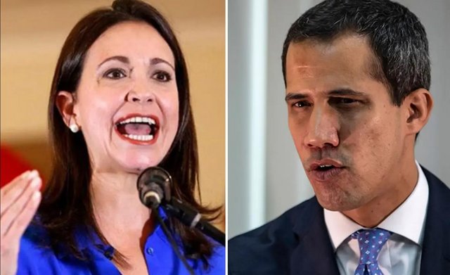 María Corina Machado y Juan Guaidó María Corina Machado y Juan Guaidó