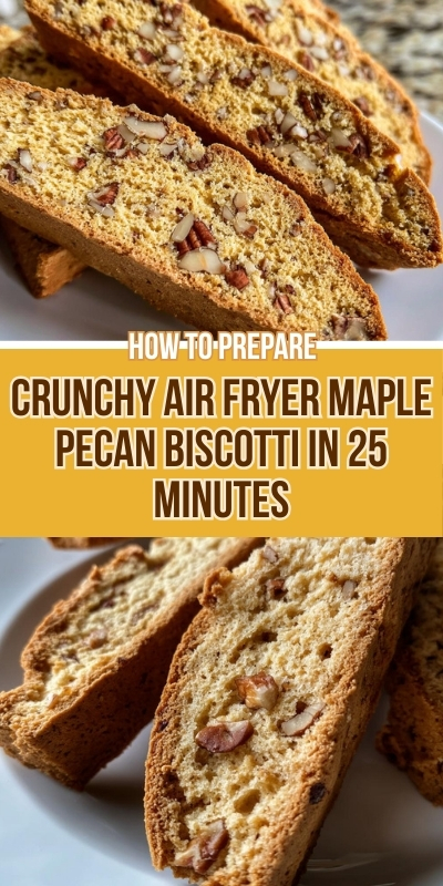 29 Crunchy Air Fryer Maple Pecan Biscotti in 25 Minutes