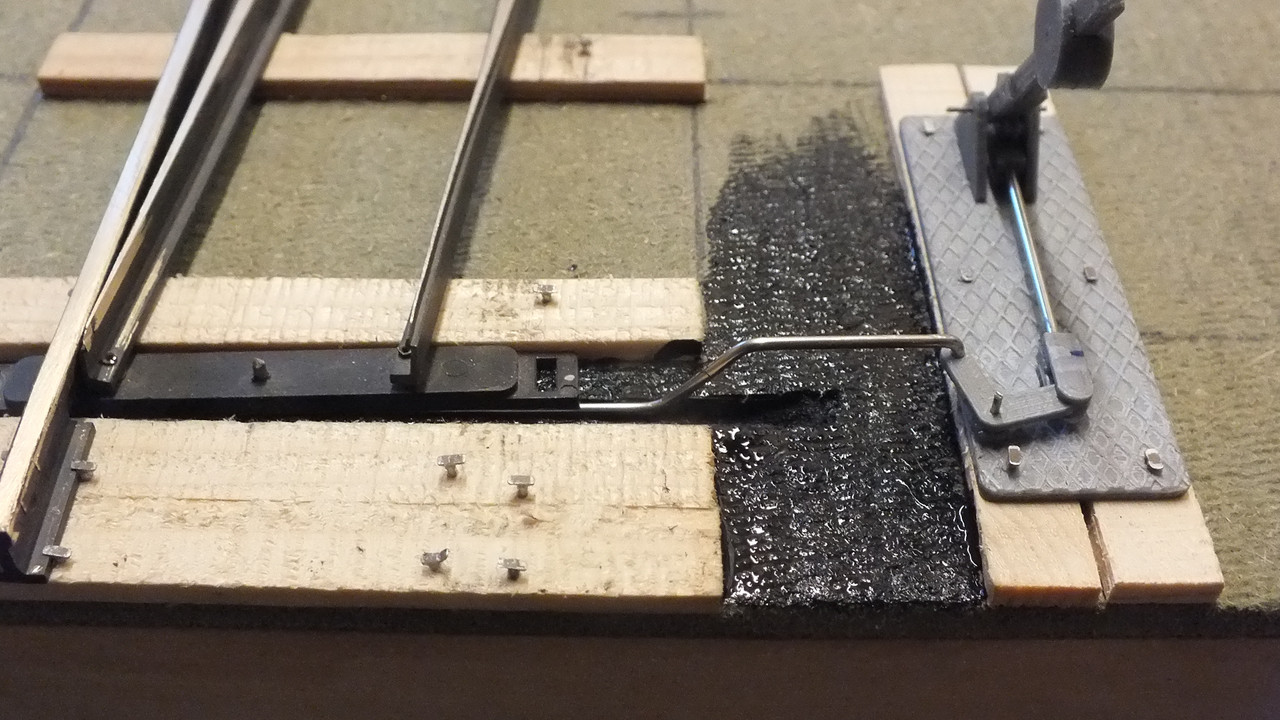 Bahnhof Sägewerk (78) Weichenstellhebel