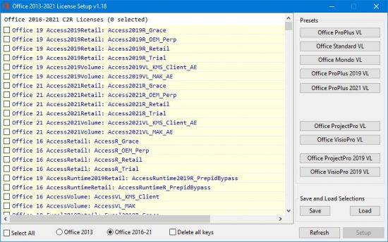 Office 2013-2021 License Setup 1.18