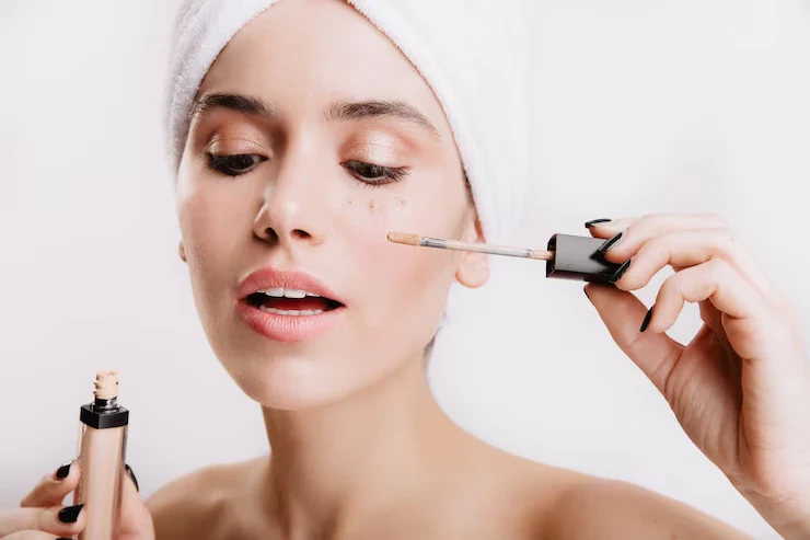 4. Conceal problem areas with a concealer