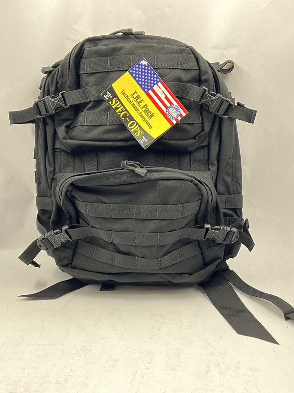 SPEC OPS 100280101-T T.H.E. PACK TACTICAL BACKPACK BLACK CORDURA NYLON FABRIC SPEC OPS 100280101-T T.H.E. PACK TACTICAL BACKPACK BLACK CORDURA NYLON FABRIC