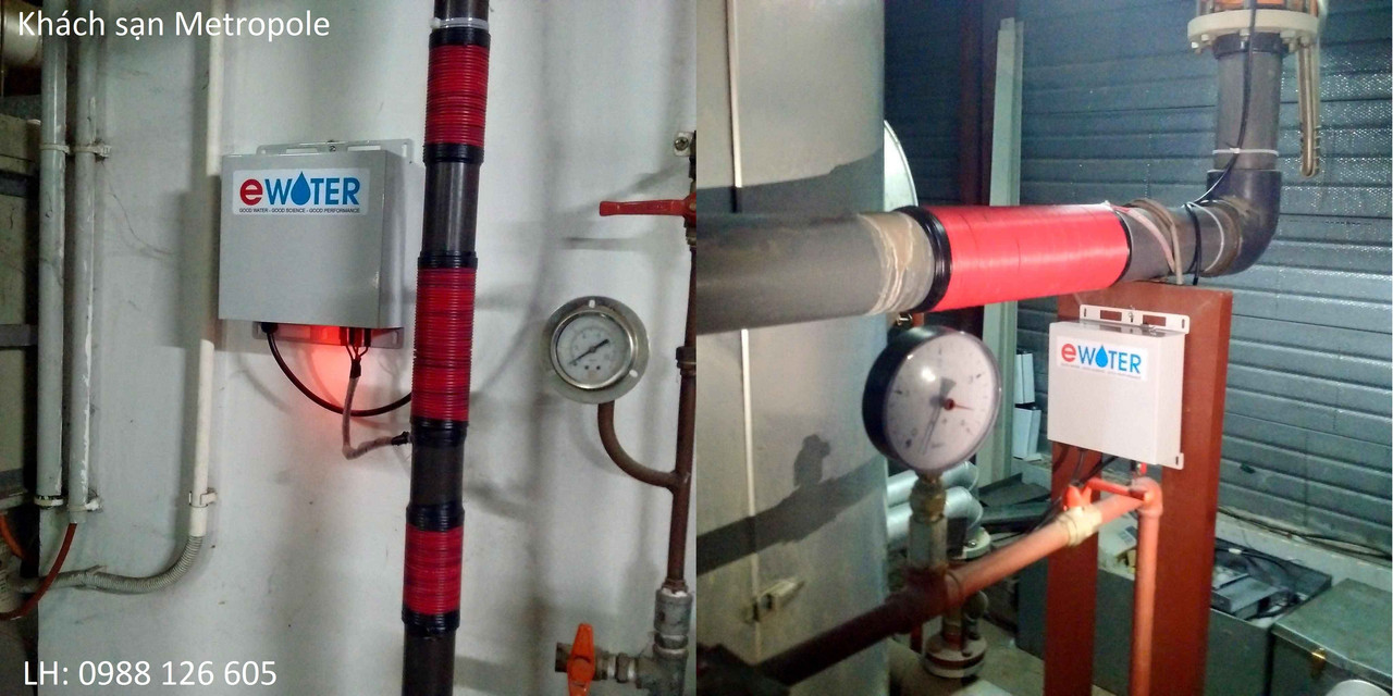 xử lý cáu cặn nước bằng ewater