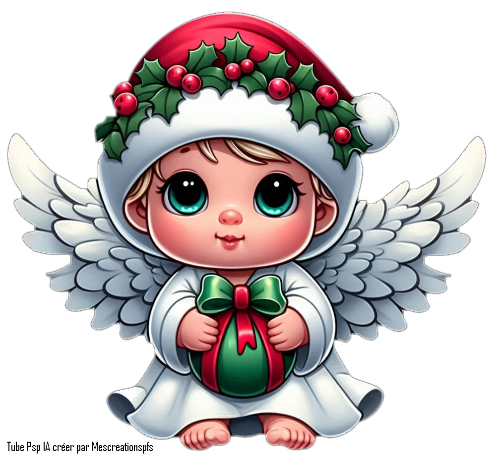 B&eacute;b&eacute; en ange de noel (2)