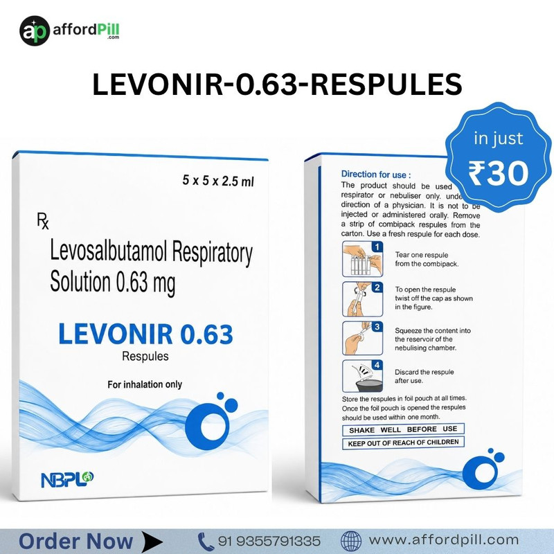 Levonir 0.63 Respules – Convenient Healthcare Products at Your Door