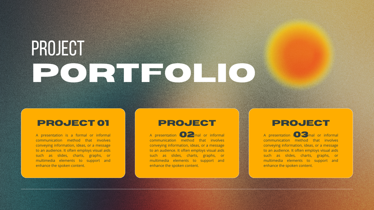 Orange and White Gradient Modern Business Project Presentation