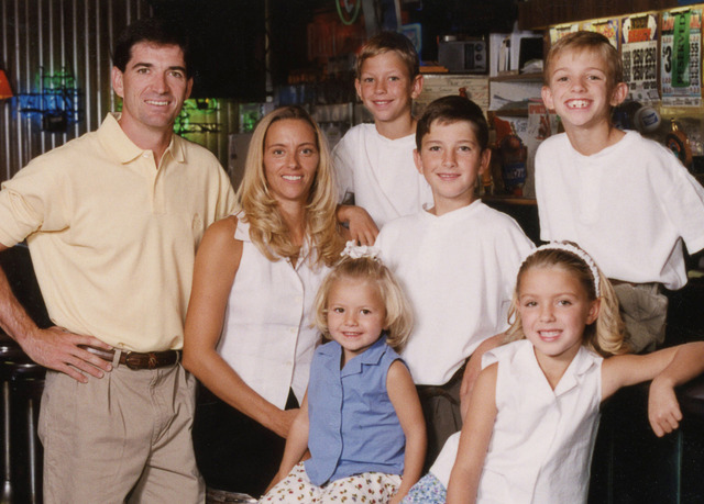 Stockton with his family