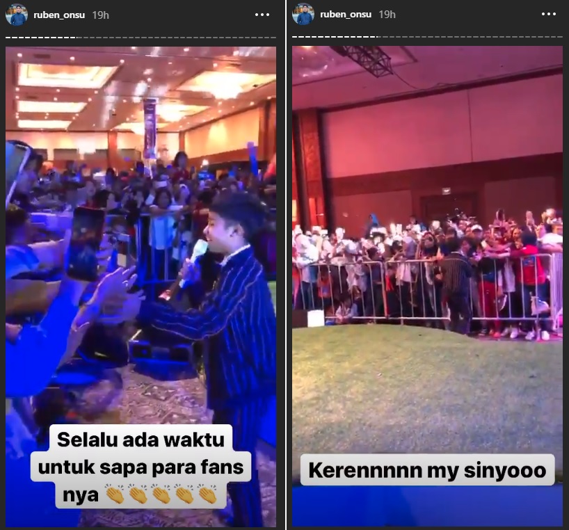 Betrand Peto menyapa para penggemarnya