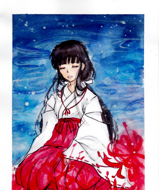 Hình vẽ Kikyou, Kagome, Sango bộ Inuyasha 52384988_p0