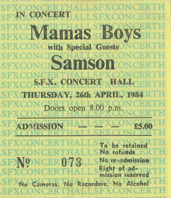 0023 Mama's Boys St. Francis Xaviers Hall 1984