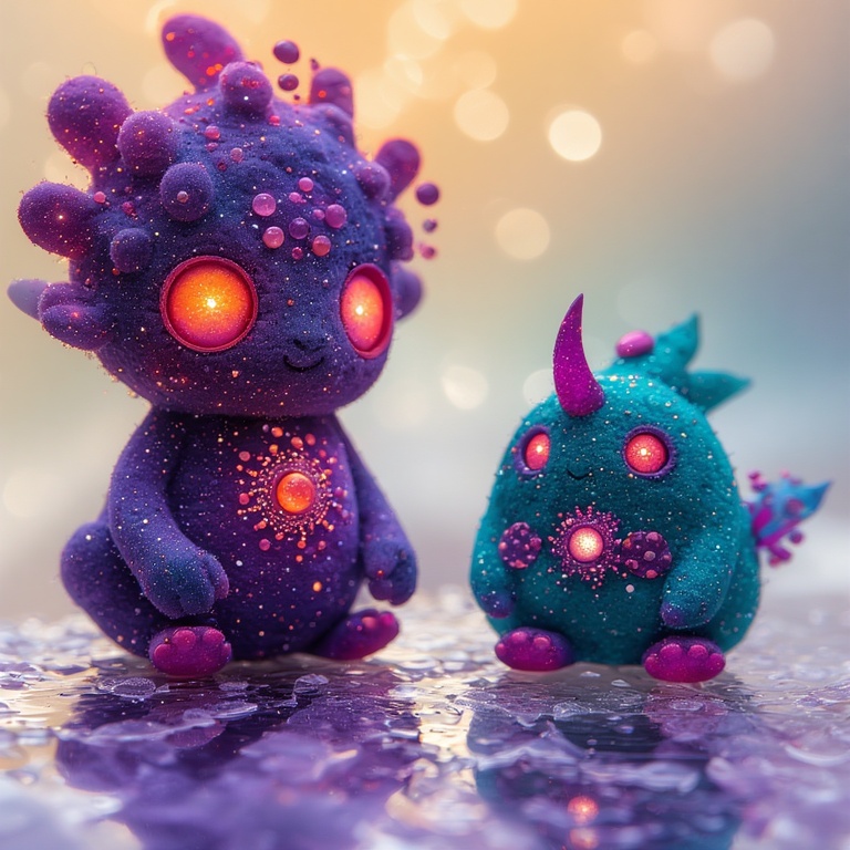 Two-stylized-otherworldly-crea
